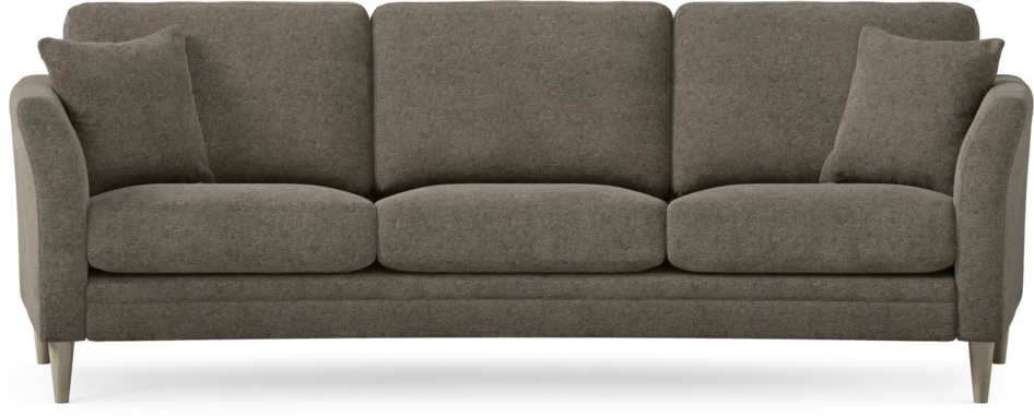 Eden - 3-sits soffa svängd - Brun