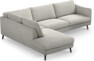 Madison - 3-sits soffa med divan vänster - Grå