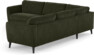 Bridge - Hörnsoffa, 3+3-sits - Grön