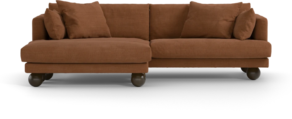 Harper - 4-sits med schäslong XL vänster - Orange