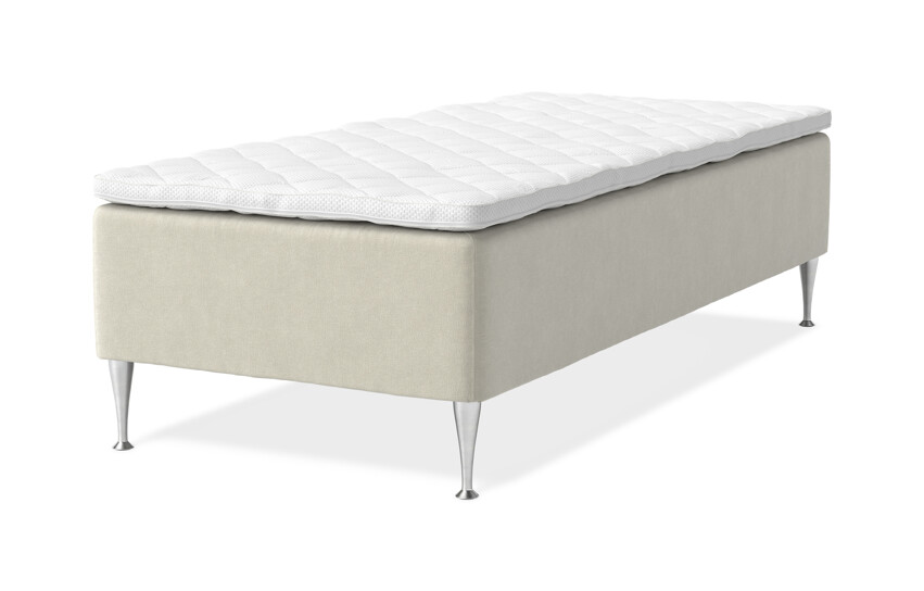 Dream Delux - Ramsäng, enkelsäng med bäddmadrass Sense Delux - Beige