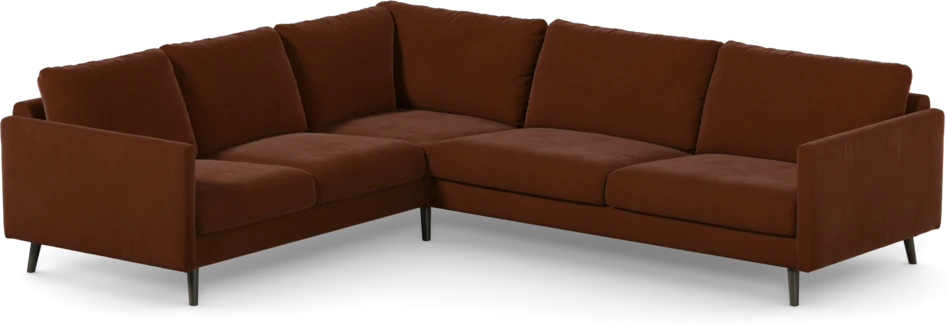 Madison Lux - Hörnsoffa 2+3-sits, hörn 1 - Orange