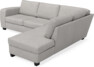Friday - 2,5-sits soffa med divan höger - Vit