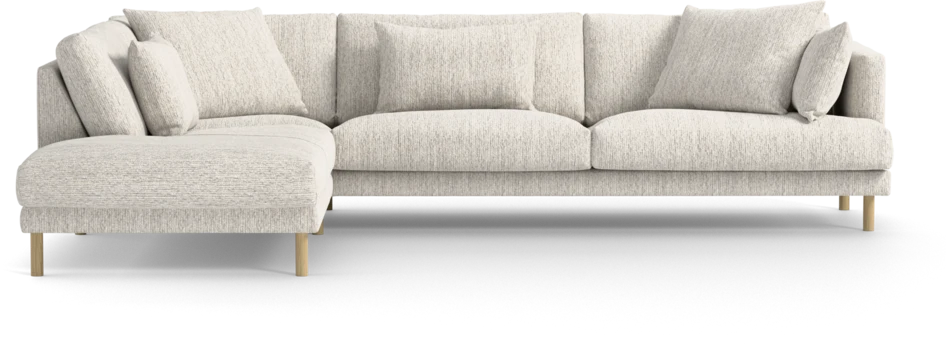 Harper - 3-sits soffa med divan vänster - Grå