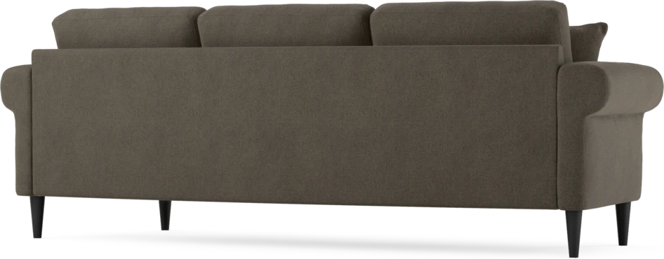 Eden - 3-sits soffa svängd - Brun