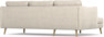Madison Lux - 2-sits soffa med schäslong vänster - Beige