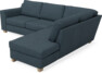 Friday - 2,5-sits soffa med divan höger - Blå
