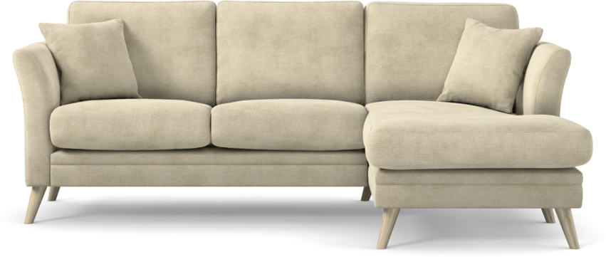 Eden - 2-sits soffa med schäslong - Beige