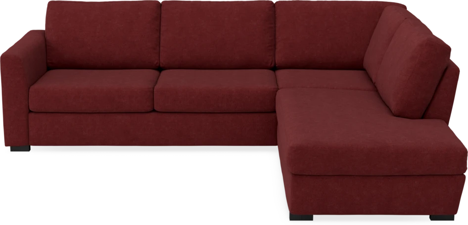 Friday - 2,5-sits soffa med divan höger - Rosa
