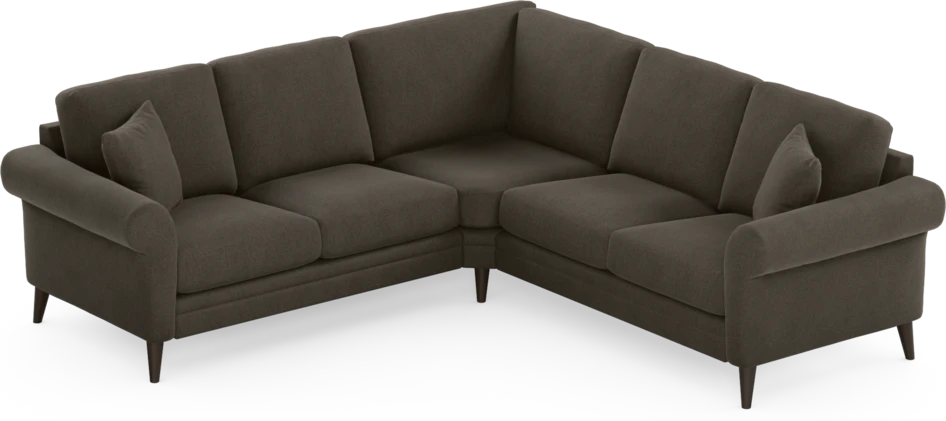 Eden - Hörnsoffa, 2+2-sits - Brun