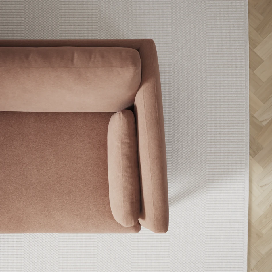 Winston - 4-sits soffa - Rosa