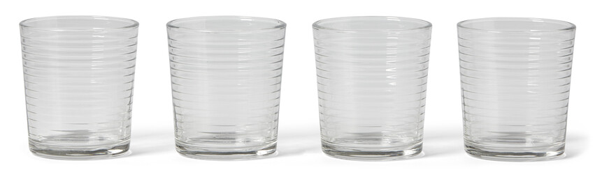 Daga - Glas, H 8,5 Ø 7,5 cm, 25,5 cl, 4-pack - Vit