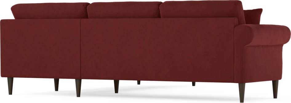 Eden - Hörnsoffa, 2,5+2,5-sits - Röd