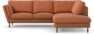Madison Lux - 2-sits soffa med divan höger - Orange