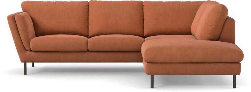 Madison Lux - 2-sits soffa med divan höger - Orange