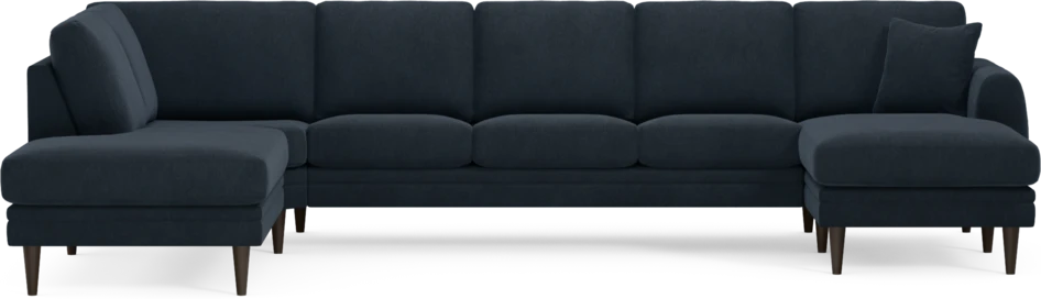 Eden - 3-sits soffa med divan vänster och schäslong höger - Blå