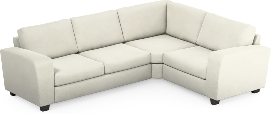Friday - Hörnsoffa, 2,5+1,5-sits - Vit