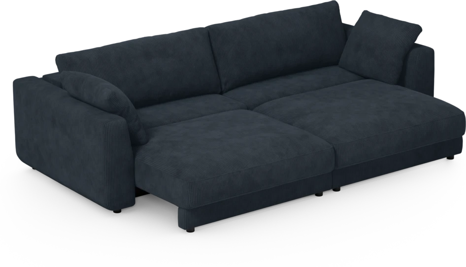 Amie - Bäddsoffa 4-sits - Blå