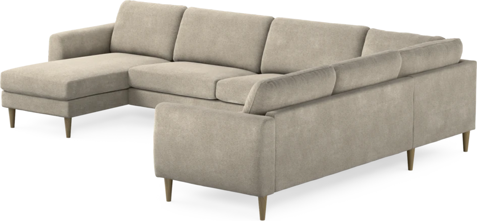 Bridge - Hörnsoffa, 3+2-sits med schäslong vänster - Beige