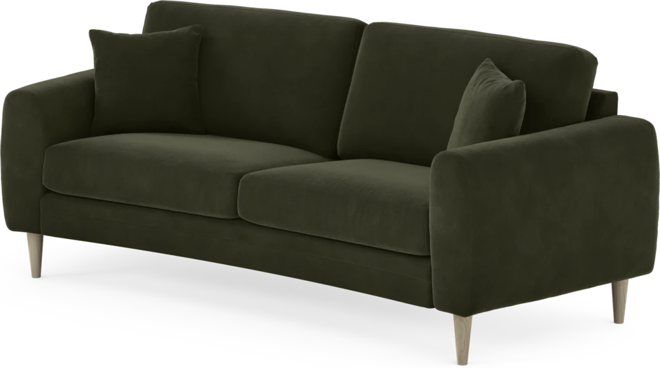 Eden - 2,5-sits soffa svängd - Grön