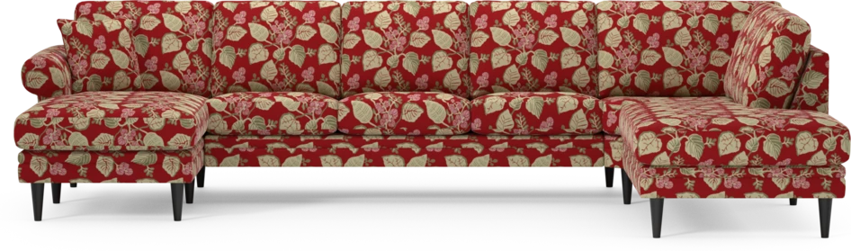 Eden - 3-sits soffa med schäslong vänster och divan höger - Flerfärgad