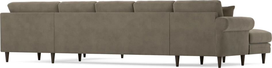Eden - 3-sits soffa med schäslong vänster och divan höger - Beige