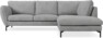 Madison Lux - 2-sits soffa med divan höger - Vit