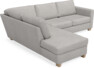 Friday - 2,5-sits soffa med divan vänster - Vit