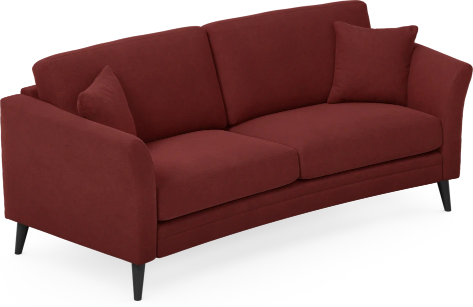 Eden - 2,5-sits soffa svängd - Röd