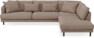 Harper - 3-sits soffa med divan höger - Brun