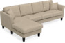 Eden - 3-sits soffa med schäslong - Beige