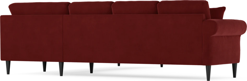 Eden - Hörnsoffa, 3+3-sits - Röd