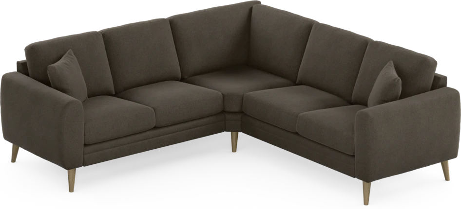 Eden - Hörnsoffa, 2+2-sits - Brun