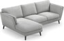 Madison Lux - 2-sits soffa med schäslong vänster - Grå