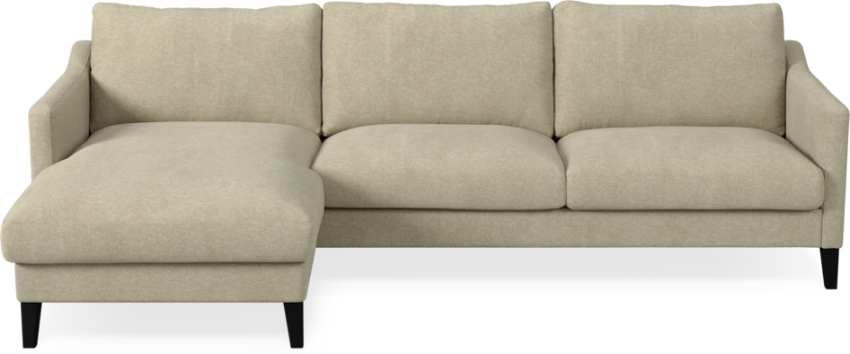 Winston - 3-sits soffa med schäslong, vändbar - Beige