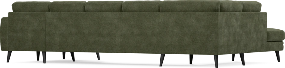 Eden - 3-sits soffa med divan vänster och schäslong höger - Grön
