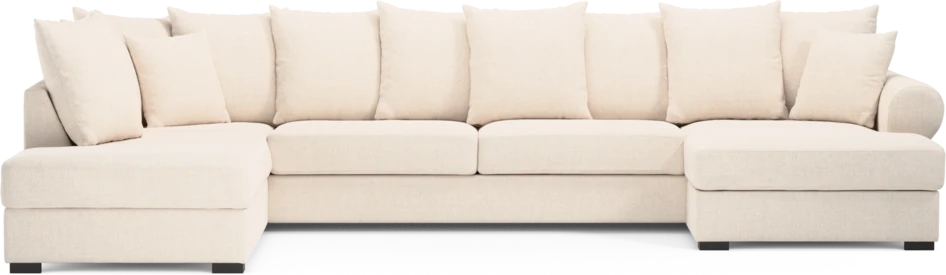 Town - 3-sits soffa med divan vänster och schäslong höger - Vit