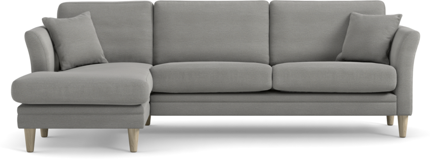 Eden - 2,5-sits soffa med schäslong - Grå
