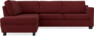 Friday - 2,5-sits soffa med divan vänster - Rosa