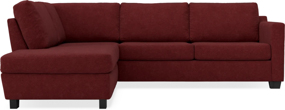 Friday - 2,5-sits soffa med divan vänster - Rosa