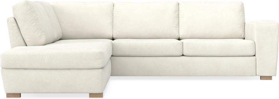 Friday - 2,5-sits soffa med divan vänster - Vit
