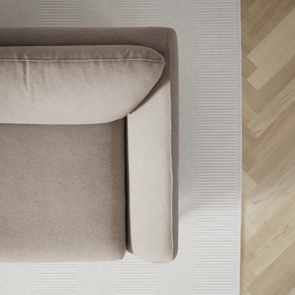 Madison Lux - 2-sits soffa med divan vänster och höger - Beige