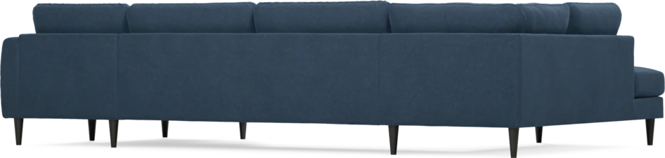 Bridge - 3-sits soffa med divan vänster och schäslong höger - Blå