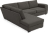 Friday - 2,5-sits soffa med divan vänster - Grå