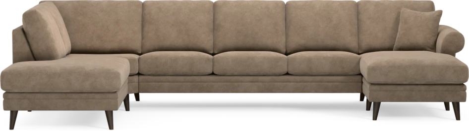 Eden - 3-sits soffa med divan vänster och schäslong höger - Beige