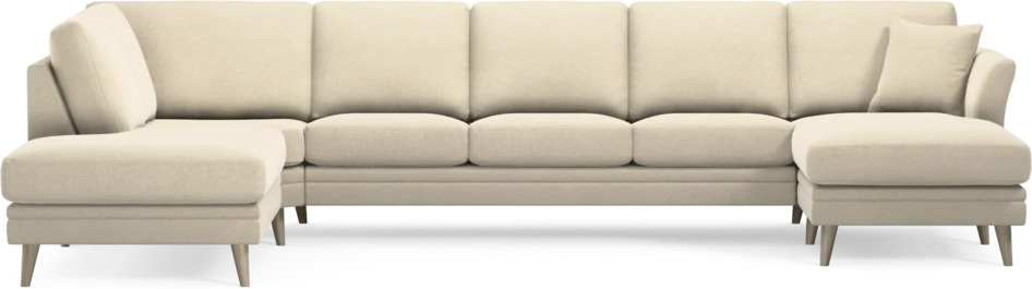 Eden - 3-sits soffa med divan vänster och schäslong höger - Beige