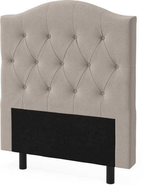 Queen - Sänggavel låg, 90-210 cm - Beige