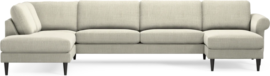 Bridge - 3-sits soffa med divan vänster och schäslong höger - Beige