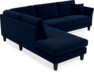 Eden - 2,5-sits soffa med divan - Blå