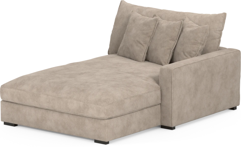Rossi - Schäslong XL vänster - Beige